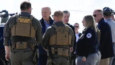 President Biden touring devastation from Hurricane Helene