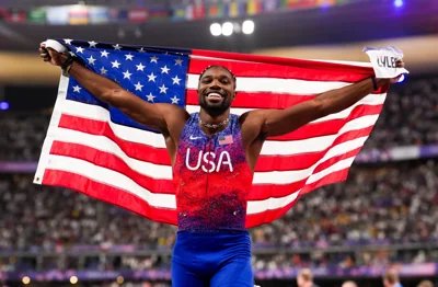 US sprinter Noah Lyles won gold in the men’s 100-meter final on August 4 at the Olympic Games in Paris. Lyles is the first American to earn this title in two decades