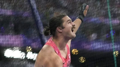 Canada's Ethan Katzberg wins Olympic gold in hammer throw