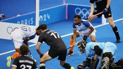 Hockey-Veteran India outlast determined New Zealand squad in battle of goalies
