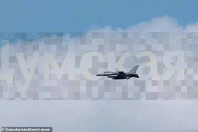 Half a dozen US-made F-16 jets supplied by the Netherlands are believed to have arrived in the country earlier this week, with grainy images supplied by Ukrainian outlet Dumska claiming to show one jet soaring through the sky over Odesa