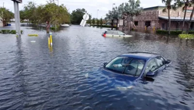 Flooding from Hurricane Milton in Tampa, Florida