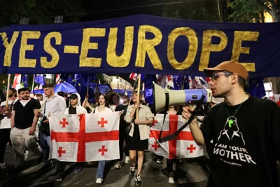 In Georgia, a 'March for Europe' to protest against controversial 'foreign influence' bill