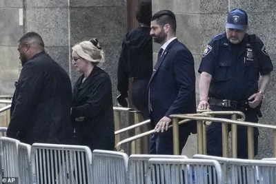 Stormy Daniels leaving court in Manhattan on May 7 after taking the stand in Trump's hush money case
