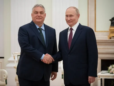 Hungarian Prime Minister Viktor Orban meets with Russian President Vladimir Putin at the Kremlin in Moscow earlier this month