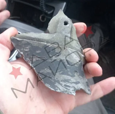 Images being shared on social media show what appear to be fragments of a British Storm Shadow missile in Marino, Kursk