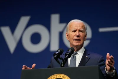 President Joe Biden speaks on economics during the Vote To Live Properity Summit at the College of Southern Nevada in Las Vegas, Nevada, on July 16, 2024. (Photo by Kent Nishimura / AFP via Getty Images)