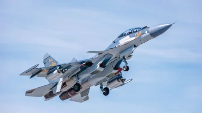 Ukrainian defence intelligence officers destroy Russian fighter jet over Black Sea