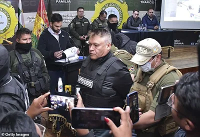 General Juan Jose Zuniga was arrested after the coup attempt and paraded in front of press