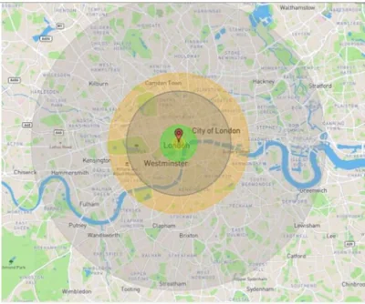 An image showing the impact of a strike on London