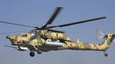 В Ленинградской области разбился российский военный вертолёт