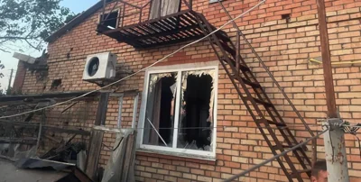 поврежденный дом, обстрел 29 июля, обстрел Днепропетровской области