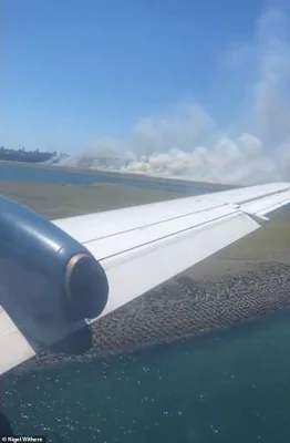 It's understood Qantas flight QF520 had just taken off from Sydney to Brisbane shortly before 1pm when one of the engines failed and passengers heard a loud 'bang'