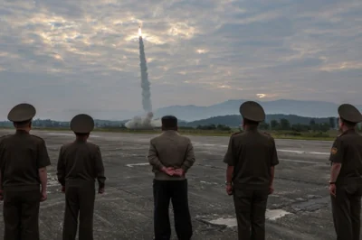 Kim Jong Un Oversees missile launch