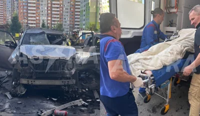 В Москве подорвали авто военного топ-чиновника, ему оторвало ноги, - очевидцы