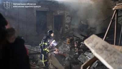 Россия атаковала Запорожье. Погибла семья из трёх человек