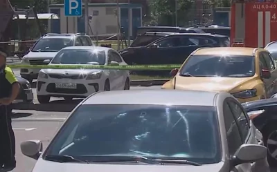 Как выглядит место подрыва автомобиля в Москве. Видео