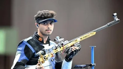 Swapnil Kusale won the Bronze medal in the 50m Rifle 3 Positions Men's category