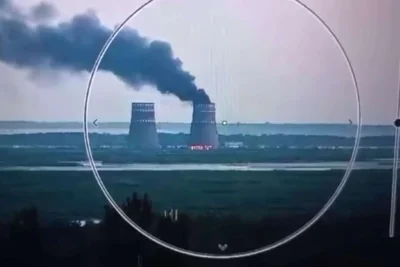 Fire breaks out at cooling tower of Zaporizhzhia nuclear plant