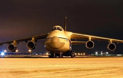 Ночью в Мачулищи прилетал Ан-124 ВКС РФ: впервые за 1,5 года