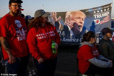 Trump fans show up to support the presidential nominee 84 days after he was nearly assassinated