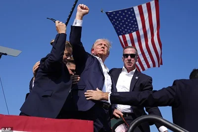 A bullet struck Donald Trump's right ear during an assassination attempt on July 13 at a rally in Butler, Pennsylvania