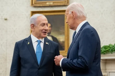 Joe Biden and Benjamin Netanyahu