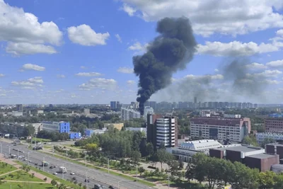 В районе станции «Петровщина» заметили столб дыма. В МЧС рассказали, что это было