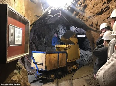 The mine, which is a tourist attraction, officially closed in the 1960s but has continued to offer tours which take people 100 stories deep into the earth