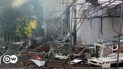 Ukraine updates: Sumy hospital hit by deadly double attack