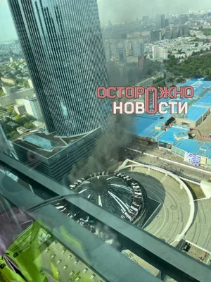 По предварительной информации, у Москва Сити пожар возле «Экспоцентра», там находятся стройка