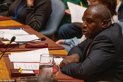 Secretary of State for Foreign, Commonwealth and Development Affairs of the United Kingdom David Lammy speaks at the United Nations Security Council meeting in New York on September 25