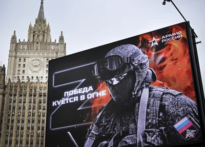 Russian recruitment billboard