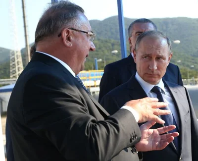 Russian President Vladimir Putin Visits Oil Terminal Shehskharis Of Transneft