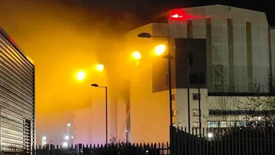 A fire broke out at BAE Systems during the early hours of this morning