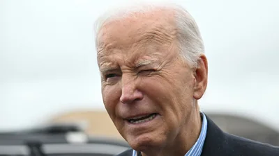 Biden squinting