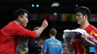 China's Fan wins table tennis men's singles title at Paris 2024