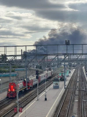 🔥В Омске вспыхнул завод по производству "Солнцепеков"