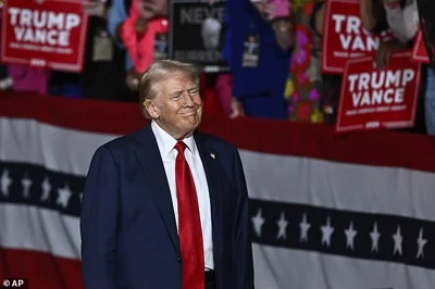 Donald Trump at his rally in Charlotte, NC on Wednesday, July 24. The ex-president posted on Truth Social that the debate should take place on Fox News after Biden dropped out of the race