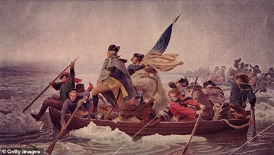 The opening ceremony moment was likened to George Washington on the Delaware River