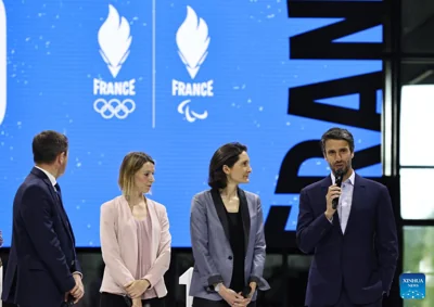 Ceremony held to celebrate 100-day countdown to Paris 2024 Olympic Games