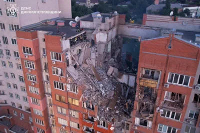 В результате удара по многоэтажке в Днепре 5 человек считаются пропавшими без вести