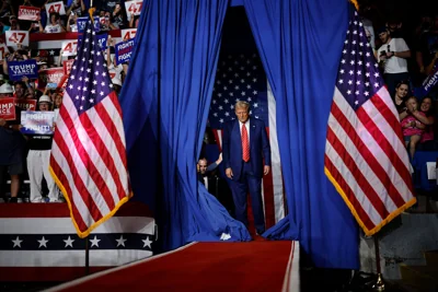 Donald Trump Holds Presidential Campaign Rally In Johnstown, Pennsylvania