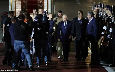 Russian President Vladimir Putin attends a ceremony to welcome Russian nationals, who were released in a prisoner exchange between Russia with Western countries