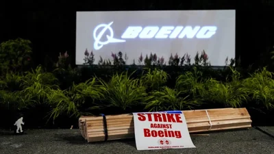 Boeing factory workers go on strike after rejecting contract offer