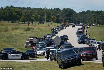 A huge police presence descended on Apalachee High School in Winder, Georgia on Wednesday after officials said the student opened fire, injuring nine and killing four