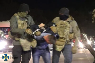 Russian ‘saboteurs’ being arrested by the Ukrainian SBU