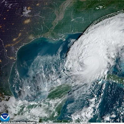 This satellite images courtesy of the National Oceanic and Atmospheric Administration (NOAA) and the Regional and Mesoscale Meteorology Branch (RAMMB) taken on October 9, 2024, shows the formation of Hurricane Milton over the Gulf of Mexico.