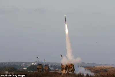 Israeli rockets fired from their Iron Dome defence system. Ministers are facing calls to review Britain's 'woefully weak' anti missile defences