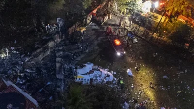 Brazilian plane spins before crashing, killing all 61 on board